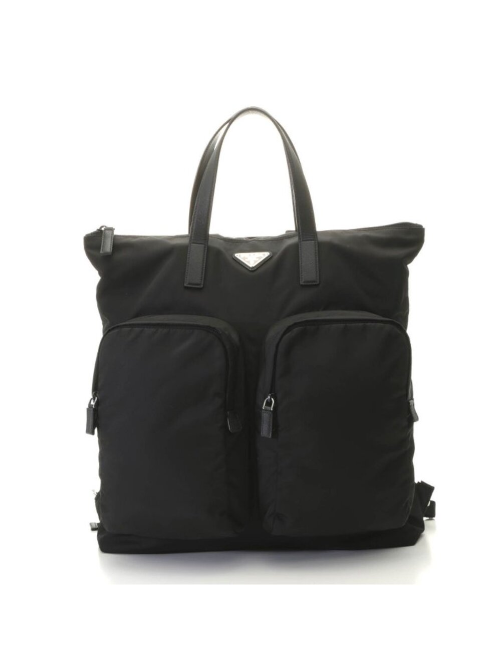 Prada Re-Nylon Backpack Black Nylon Saffiano
